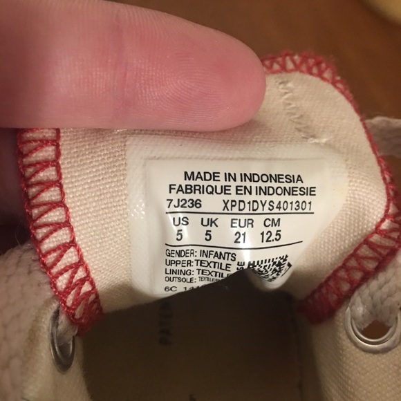 Converse baby boy - red shoes - Picture 2 of 3